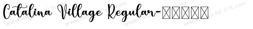 Catalina Village Regular字体转换